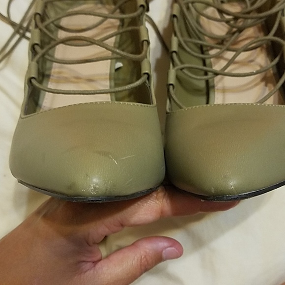 🇺🇸Charlotte Russe Olive Green heels - Picture 6 of 7